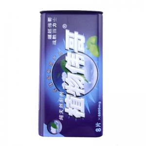 مصنع الجملة صغيرة مستطيلة النعناع حلوى القصدير مربع