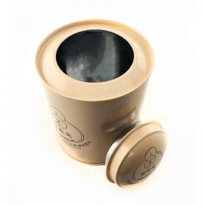 مخصص محكم جولة الشاي القصدير مربع مع غطاء مزدوج