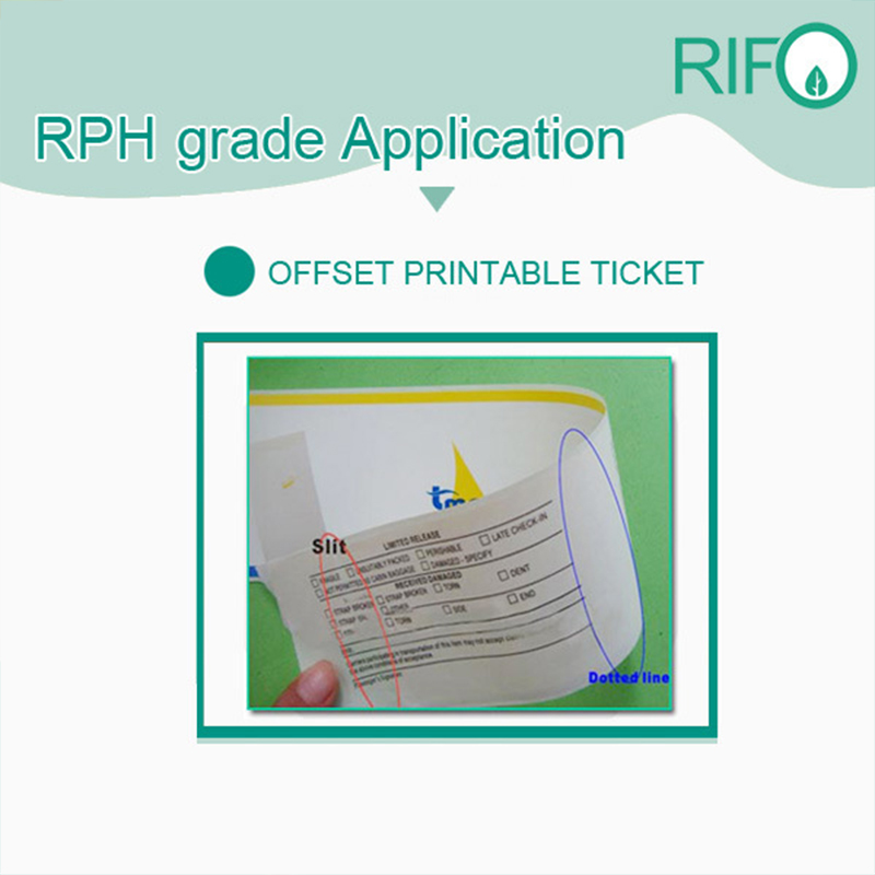 Rph-100 ورقة بيضاء بوب الاصطناعية للمواد مجلة طباعة أوفست