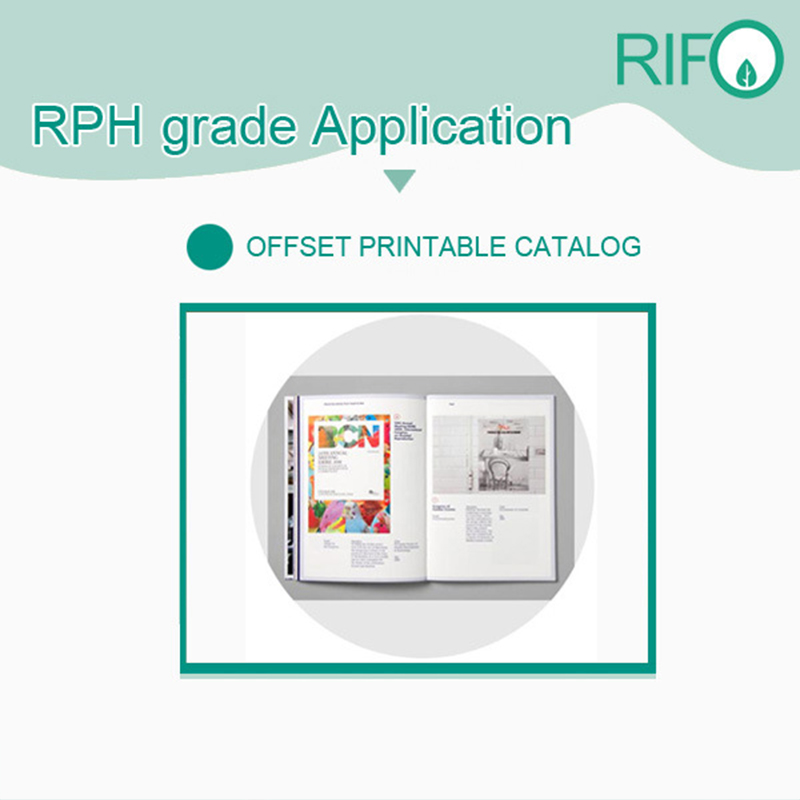 Rph-100 ورقة بيضاء بوب الاصطناعية للمواد مجلة طباعة أوفست