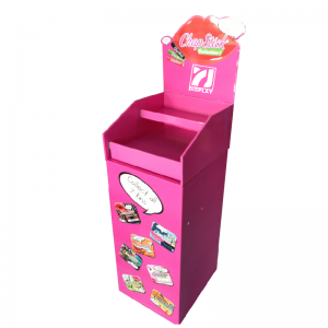 يطفو على السطح المموج عرض موقف من الورق المقوى لمستحضرات التجميل