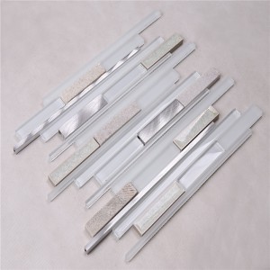 hsd124 المحيط الأزرق زجاج الكريستال قطاع الفسيفساء بلاط المصنع مباشرة