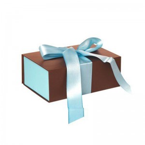 إعادة تدويرها مخصصة الكرتون الصلب إغلاق علب الهدايا ورقة مغناطيسية مع إدراج الحرير