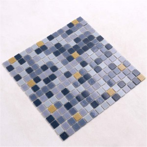 انخفاض الأسعار قزحية حمام سباحة زجاج الفسيفساء بلاطة سمك 4mm