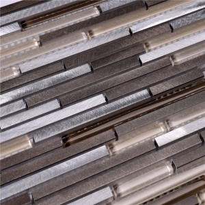 HLC46 الزجاج مزيج ألو حمام بلاط الفسيفساء للديكور المنزلي