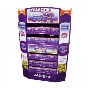 المنتجات المخصصة كرتون عرض موقف ، المموج رفوف عرض الكلمة ، والورق وحدة عرض الرف الوقوف