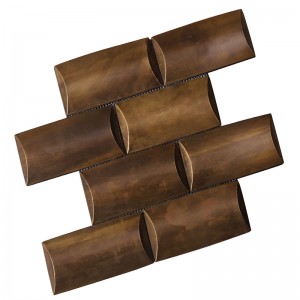 خمر النحاس فسيفساء البلاط للديكور اللوبي HSW18126