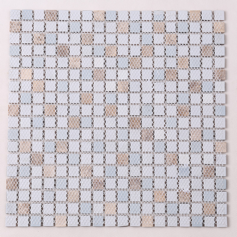 قزحيّ زخرفيّ زخرفيّ غرفة جدار قرميد زجاجيّ فسيفساء مختلط سيراميك Backsplash للبيع