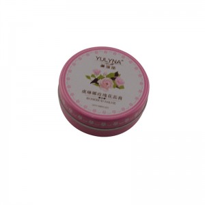 جولة صغيرة من قطعة بلسم الشفاه اثنين من قطعة ، مربع القصدير تغليف مستحضرات التجميل