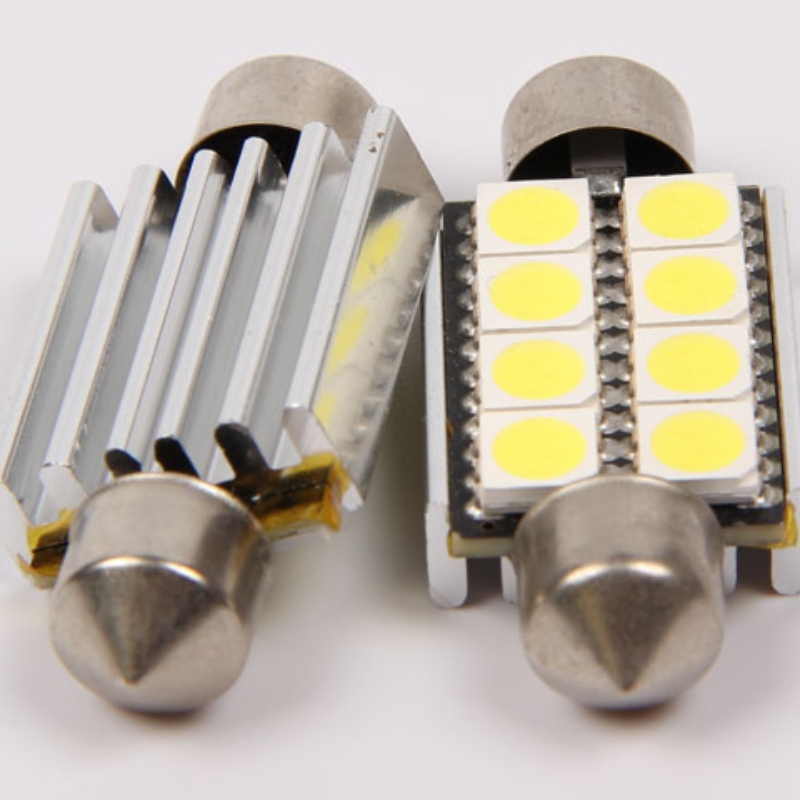 5050 8smd canbus خطأ مجاني 42 ملليمتر السيارات سيارة 12 فولت أدى ضوء اكليل ضوء led الداخلية ضوء القراءة