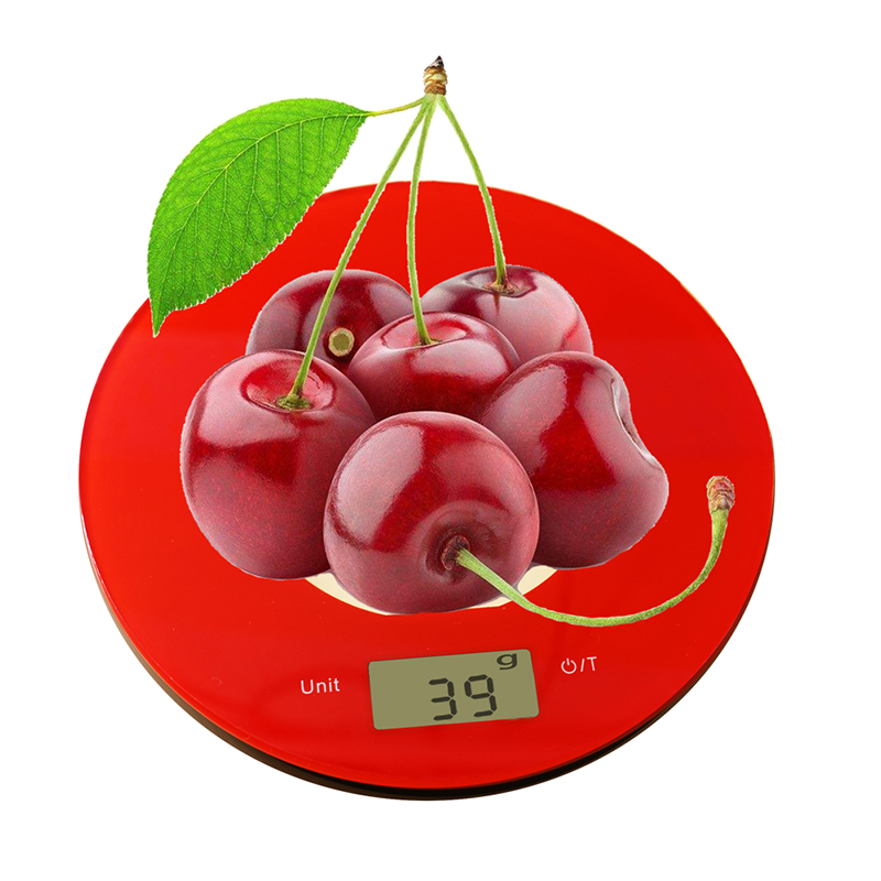 الصين الأحمر موضة المحمولة منصة مطبخ الرقمية مقياس وزنها