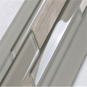 HSD132 الحديثة الزخرفية قطاع المطبخ الزجاج بلاط السيراميك باكسبلاش الجدار