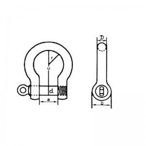 نوع الأوروبي المجلفن الكبير القوس تكبل