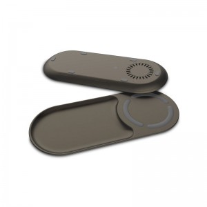 KPS-X701 تصميم لطيف جودة عالية علبة صغيرة 10W شاحن لاسلكي سريع تشى 2in1