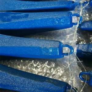 ثقالة الصيد الزهر الحديد الزهر باللون الأزرق