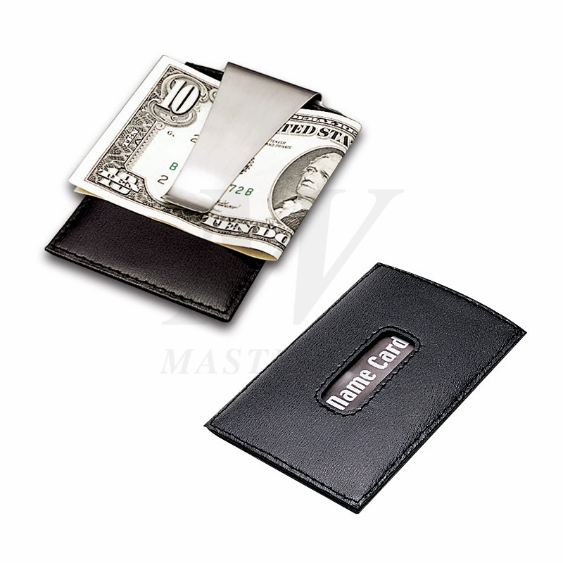 الحقيبة الجلدية / المعدنية بطاقة الائتمان مع المال Clip_B82866