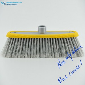 akbrand جولة حافة البلاستيك مكنسة مع رئيس سميكة لينة TPR bordure مزدوجة فرشاة ثقوب فى المجلس