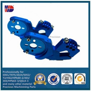 خدمة التصنيع باستخدام الحاسب الآلي الدقة جزء الألمنيوم مع تلوين أنودة