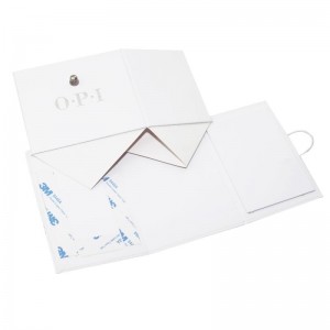 عرف الطباعة الفضة احباط شعار لامع التصفيح قابلة للطي ورقة مربع التعبئة والتغليف