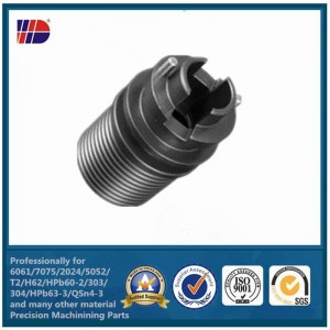 OEM الفولاذ المقاوم للصدأ الألومنيوم التصنيع باستخدام الحاسب الآلي أجزاء الآلات الدقيقة لأسطوانة هيدروليكية