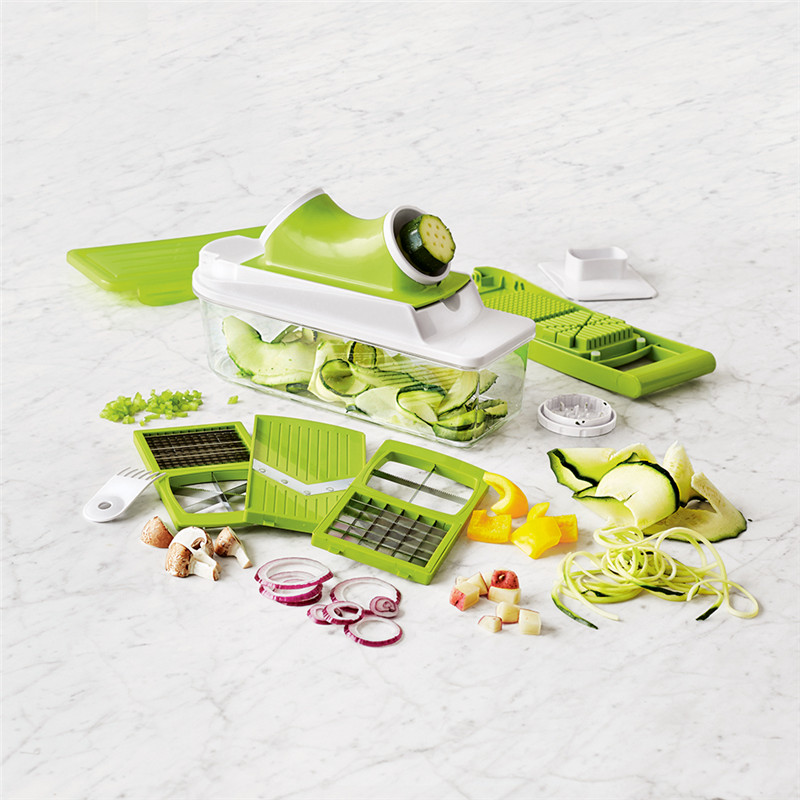 Kitchen Veggie Cutter، Mandoline Food Slicer with Julienne Grater Slicer Pasta Spaghetti Maker