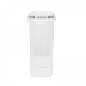 2 قطعة 4 الجانب قفل غطاء محكم حاوية تخزين الحبوب الغذائية الجافة مجموعة