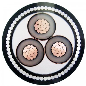 كابلات متوسطة الجهد متعددة النواة المدرعة مع STA / SWA مدرعة