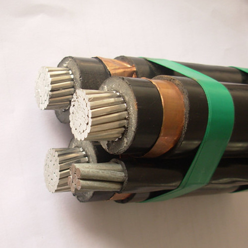 MV النحاس / الألومنيوم الجوي حزمة موصل كابل 6.35 / 11KV 3x95mm2 3X185mm2