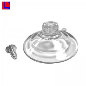 شفط المطاط الشفاف pvc الالتصاق مع المسمار