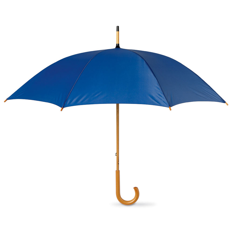 مظلة عالية الجودة عصا السيارات على التوالي مع مقبض خشبي منحني