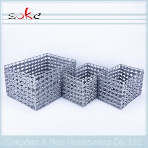 من المألوف 100 ٪ PE سلة القش المنسوجة التخزين