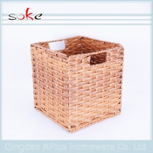 سلة القش المنسوجة PE لتخزين