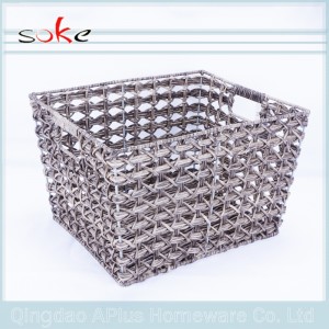 حار بيع PE الروطان المنسوجة سلة التخزين