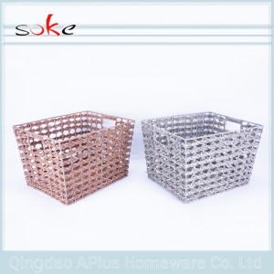 حار بيع الروطان اليدوية المنسوجة سلة التخزين