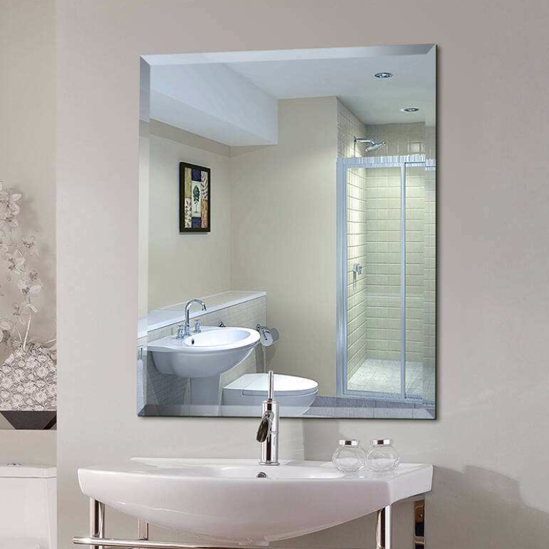 FRAMELESS محمل الألومنيوم زجاج المرايا