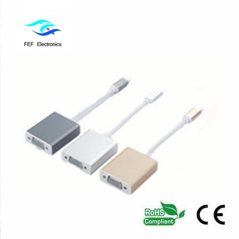 USB 3.1 Type-C محول ذكر أنثى VGA Code: FEF-USBIC-002