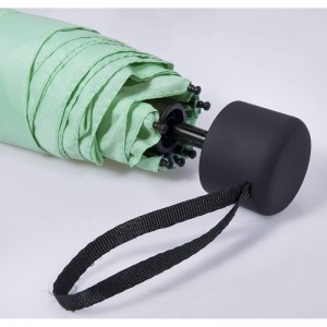 الإطار المعدني أصغر 5 مظلة المطر للطي مظلة شمسية للمرأة