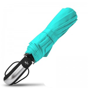 الجملة السيارات المفتوحة نسيج حريري وثيقة 3 للطي مظلة 10 الأضلاع