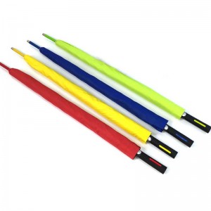 27 بوصة والإعلان الألياف الزجاجية الملونة الإطار مظلة الغولف مظلة طبقة واحدة السيارات المفتوحة