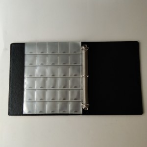 هواة جمع العملات في حافظات تخزين الألبوم لعملات تذكارية مدية