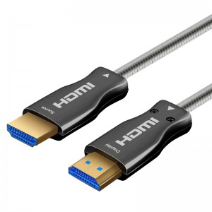 15m 49ft HDMI 2.0 18Gbps 4K 60Hz HDMI إلى HDMI كابل مع كابل الألياف البصرية مطلية بالذهب