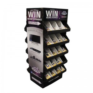 تجميعها بسهولة قرطاسية الورق المقوى نقطة من المبيعات الطابق عرض موقف الرف مع الصواني