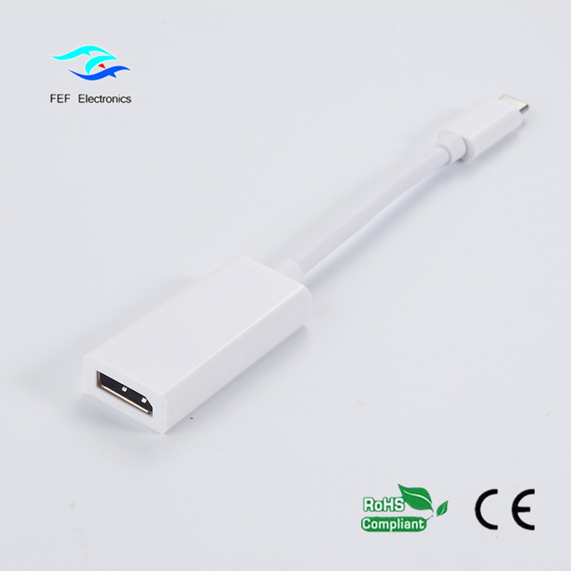 USB TYPE C to Displayport female ABS shell code: FEF-USBIC-004A