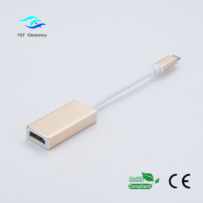 USB TYPE C to Displayport female ABS shell code: FEF-USBIC-004A