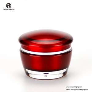 HXL224 جولة فارغة التجميل جرة مزدوجة الجدار حاوية العناية بالبشرة جرة