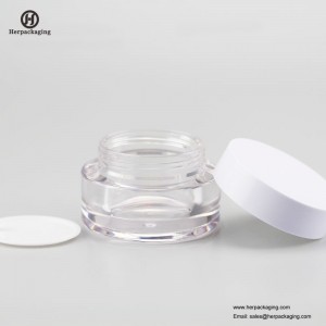 HXL237A جولة فاخرة جرة فارغة التجميل الاكريليك