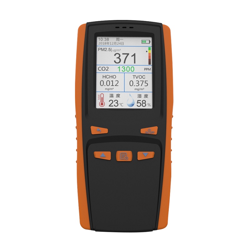 محمول للكشف عن غاز CO2 متر DM509 نظام مراقبة جودة الهواء للكشف عن الغبار PM2.5