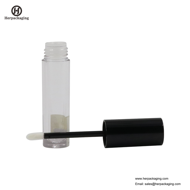 HCL301 أنابيب بلاستيكية شفافة لمعان الشفاه الفارغة لمنتجات التجميل الملونة توافدوا لمعان الشفاه