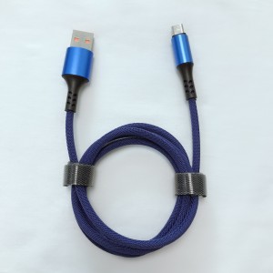 Fast Charging Round Braided Micro to USB 2.0 Cable for micro USB، Type C، iPhone lightningharge and sync