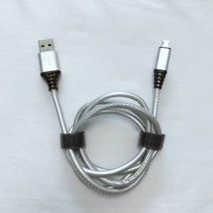 بو الجلود كابل شحن سريع جولة USB ل micro USB ، اكتب C ، iPhone البرق الشحن والمزامنة